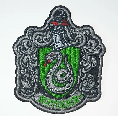 $3.52 • Buy Harry Potter Slytherin Hogwart Crest Embroidered Iron Sew On School Badge Patch