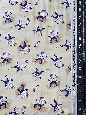 Humpty Dumpty Nursery Rhymes Elizabeth's Studios 1/2 Yard Cotton Fabric - New • $7.95