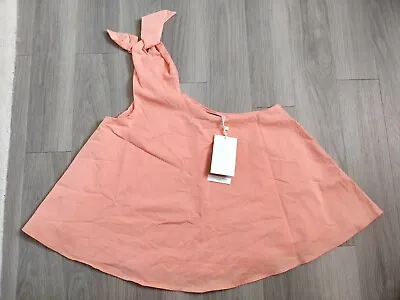 £15 • Buy Peach Coloured Off-the-shoulder Zara Top - Trafaluc Collection Size Small NEW