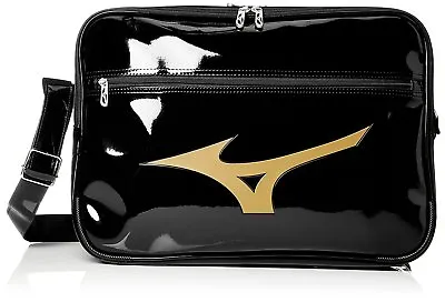 Mizuno JAPAN Football Volleyball Baseball Enamel Shoulder Bag 33JS8212 Black G • $75.75