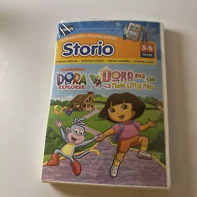 VTech Storio Dora The Explorer Software Learning Game - Dora & The 3 Little Pigs • $19.30