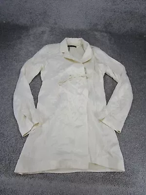 Zara Wrap Dress Womens Small Ivory Long Sleeve Tie Waist NEW • $29.99