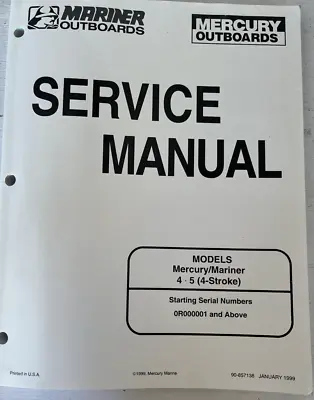 Mercury/Mariner 9.9-15 BigFoot ( 4-Stroke) (323CC) Service Manual 90-856159R1 • $68.88