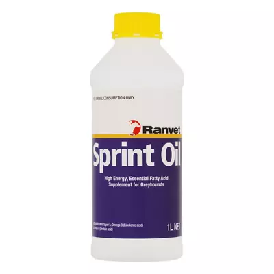 Ranvet Sprint Oil  Greyhound Supplement Omega 3 & 6 Energy Dogs  1 Litre • $33.50