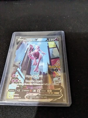 $32 • Buy Pokémon TCG Mewtwo V (Full Art) Pokemon GO 072/078 Holo Ultra Rare