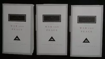 War And Peace: 3 Volumes HB (Everyman's Library CLASSICS) Leo Tolstoy • £18