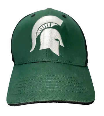 Michigan State Spartans Green/white University Logo Strapback Hat Cap Adjustable • $10.95