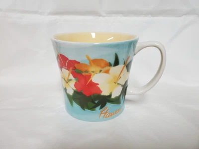 $28 • Buy Starbucks 2010 New Bone China Hawaii Floral Hibiscus Tropical 16 Oz Coffee Mug