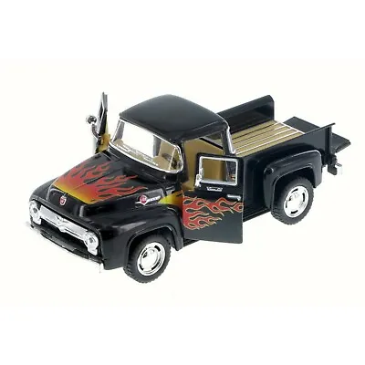 5385 )1956 Ford F-100 PickUp Truck With Flame Diecast Model Toy Car 5  1/38  • $5.25
