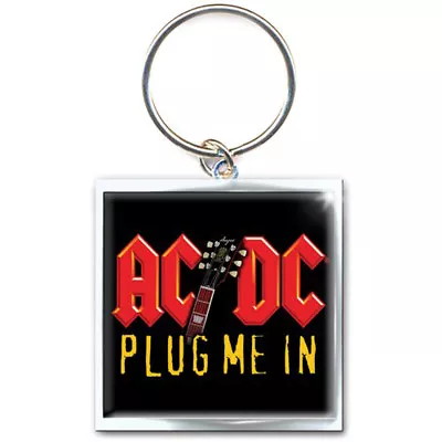 AC/DC Angus Young Plug Me In Highway To Hell Official Licensed Keychain Keyring • $50.74
