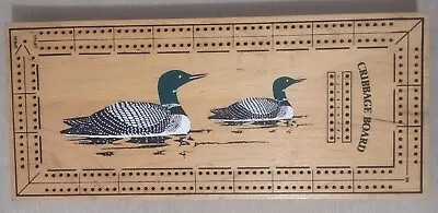 Vintage Loon Cribbage Board    14  X 6     Free Shipping • $28