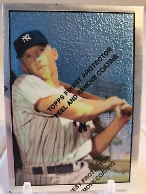 1997 Topps Finest Chrome Refractor Insert MICKEY MANTLE Silver New York YANKEES • $8