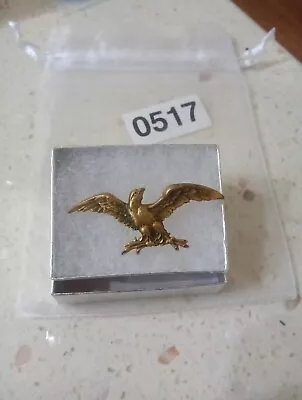 Old Vintage Patriotic Brass American Eagle Pin Brooch  Hat  Gift Box & Bag  • $6.60