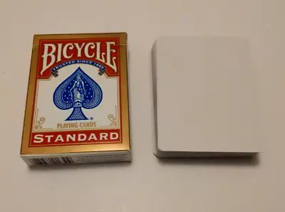 £3.99 • Buy BICYCLE BLANK DECK RED BACK PLAYING CARDS - For Magic Tricks