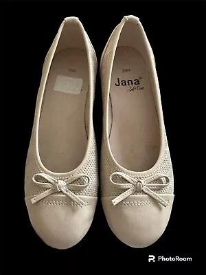 Jana Pepper Light Gold Shoes Sz 6 With Box • £14.99