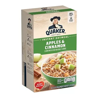 Quaker Instant Oatmeal Hot Cereal Apples & Cinnamon • $14.85