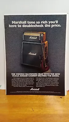 Marshall Vs100rh Valvestate Guitar Amps Print Ad 11 X 8.5 • $4.76