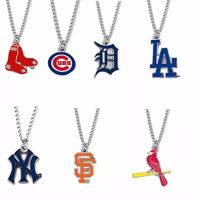 MLB Logo Necklace Charm Pendant PICK YOUR TEAM  • $7.99