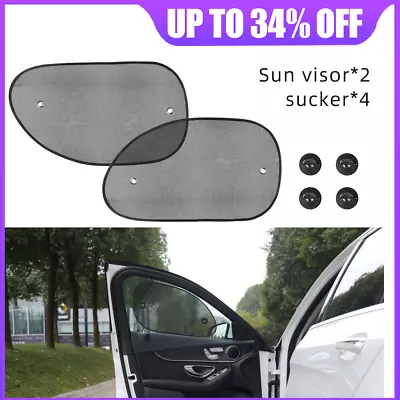 2x Universal Car Sun Mesh Blind Rear Window UV Protector Sun Shade For Baby Kids • £3.02