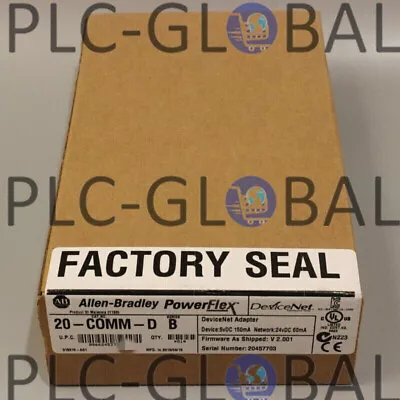 New Factory Sealed Allen Bradley 20-COMM-D Devicenet Adapter 20COMMD Fast Ship • $135.79