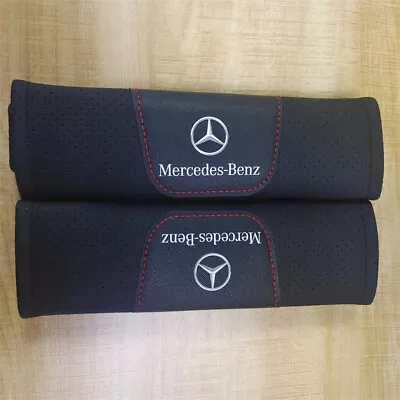 Car Seat 2Pcs Belt Shoulder Cushion Covering Pad Strap Suitable For MercedesBenz • £17.29