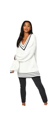 £25 • Buy Jack Wills Oversized Wetheral Cricket Jumper Size 12 RRP £59.95