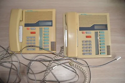 2 Norstar Meridian Office Telephones M7208. CREAM Colour A Little Discoloured. • £20
