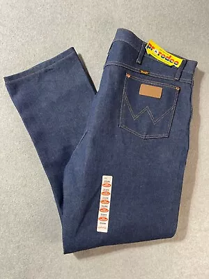 Wrangler Pro Rodeo Jeans Mens 44x32 Tall Blue Competition Jean Denim New Vtg • $22.50