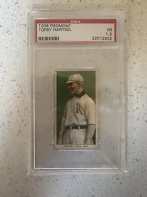 1909 T206 Piedmont 350 Topsy Hartsel PSA 1.5 FR • $54.95