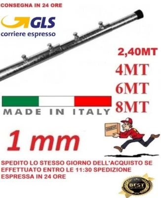 Palo Telescopico Pesante 4 Metri 2 X 2 Metri Da 1,5 Mm Zincato A Fuoco Made In Italy 4 Mt 6134173 - Foto 9