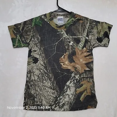 Mossy Oak Kids Camo T Shirt Size M Medium Short Sleeve Casual Camouflage • $11.87