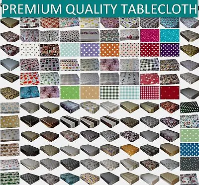 £7.60 • Buy Wipe Clean Tablecloth Pvc Vinyl Oilcloth Dining Kitchen Table Cover Protector 