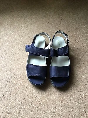 Waldlaufer Ladies Sandals Size UK 4.5 Brand New Navy Blue • £19.99