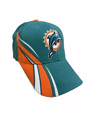 Miami Dolphins Nfl Football Reebok Baseball Cap/hat Great Condition! • $21