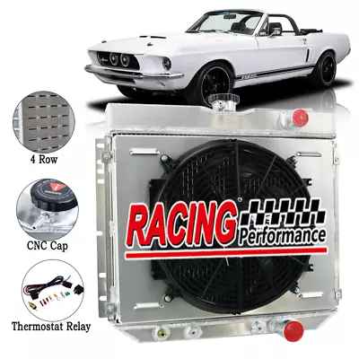 $859 • Buy 4ROW RADIATOR SHROUD FAN Relay For 1963-69 Ford Mustang/Galaxie/Fairlane/Falcon
