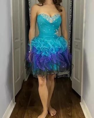 Mori Lee Cocktail Party Homecoming Short Dress Size 000 2 • $50