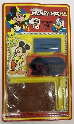 Vintage Rare Disney Mickey Mouse Rubber Stamp Set ~ Ships FREE • $16.95