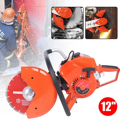 $564.32 • Buy 12  Portable Concrete Saw 4500W Gas Powered Demo Saw W/ Proportioning Pot &Blade