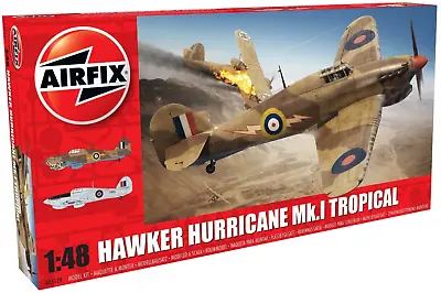 Airfix Hawker Hurricane Mk.I - Tropical 1:48 Scale Plastic Model Plane A05129 • $29.99