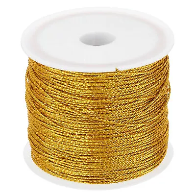 35m/38yards Metallic Cord 1 Roll 0.6mm Dia Ornament String Thread Gold • $6.31