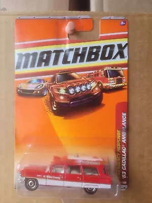 Matchbox 2010 - '63 Cadillac Ambulance [red] Near Mint Vhtf Card Good  • $19.95