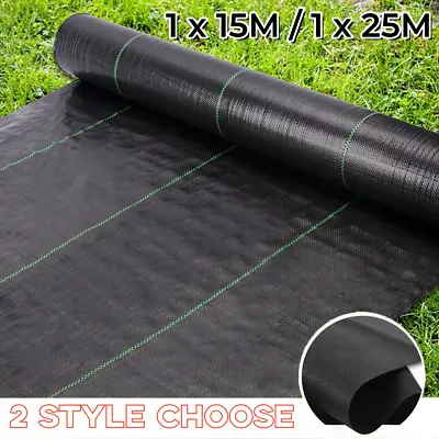 Membrane Weed Control Fabric Heavy Duty Ground Cover Landscape Barrier Garden UK • £6.99