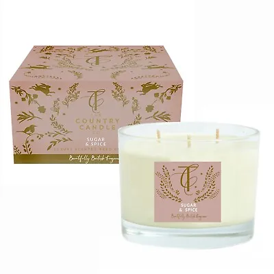 Sugar & Spice - Large Scented Multi-wick Candle ***OFFER PRICE*** Ideal Gift • £31.99