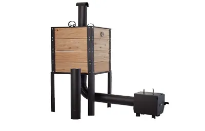 £239.99 • Buy WOODEN SMOKER SMOKEHOUSE With Chimney- Garden BBQ - Fish + Meat + Cheese
