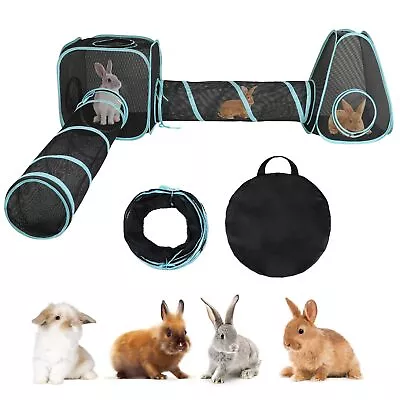 Outdoor Rabbit Tent With Tunnel 4 In 1 Portable Large Rabbit Pop Up Tent Wit... • $58.27