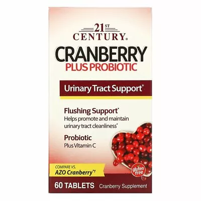 2 X Cranberry Plus Probiotic Urinary Tract Support 60 Tablets(120 Tablets) • $59.85