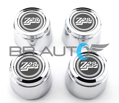 NEW Center Caps Set CHROME For 1977-1979 Camaro Z28 15  Aluminum Turbine Wheels • $79.95