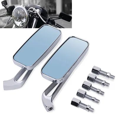 Chrome Motorcycle Rearview Side Mirrors Pair For Honda Kawasaki Suzuki Yamaha US • $28.50