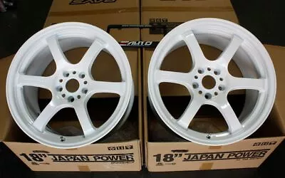 Rays 57DR Ceramic Pearl Wheel Rim 18  18x9.5 +22 5x114 Square For Mazda RX7 RX8 • $3355.55