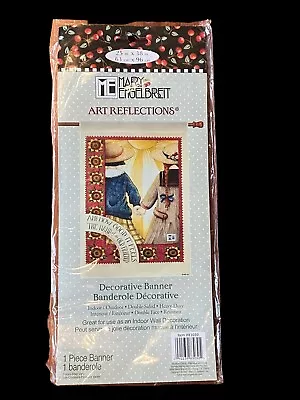 Vtg Mary Engelbreit Art Reflections Decorative Banner Girlfriends Holding Hands • $23.99